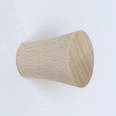 Knob style Q 25mm beech sanded wooden knob